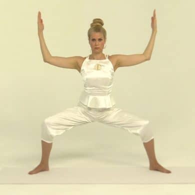 Deviasana, goddess pose, yem, yoga